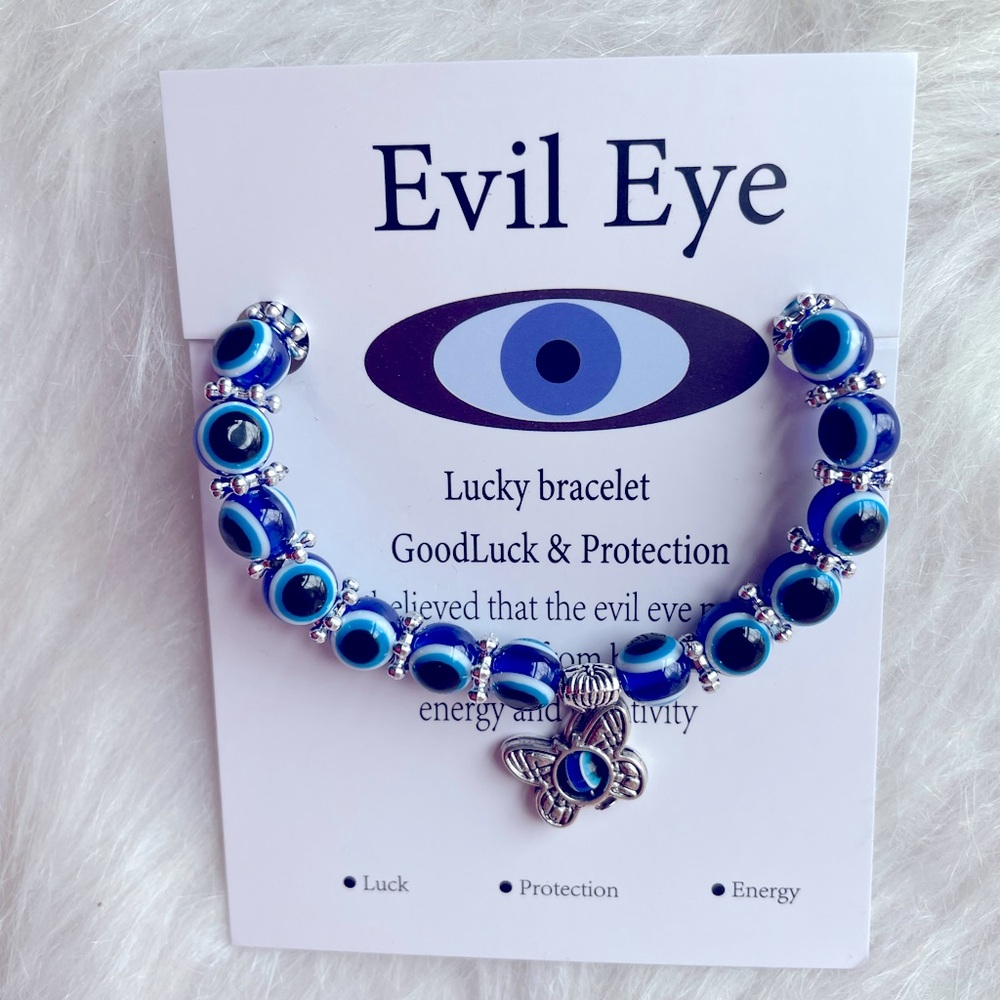 Evil Eye Butterfly Bracelet 🦋🧿